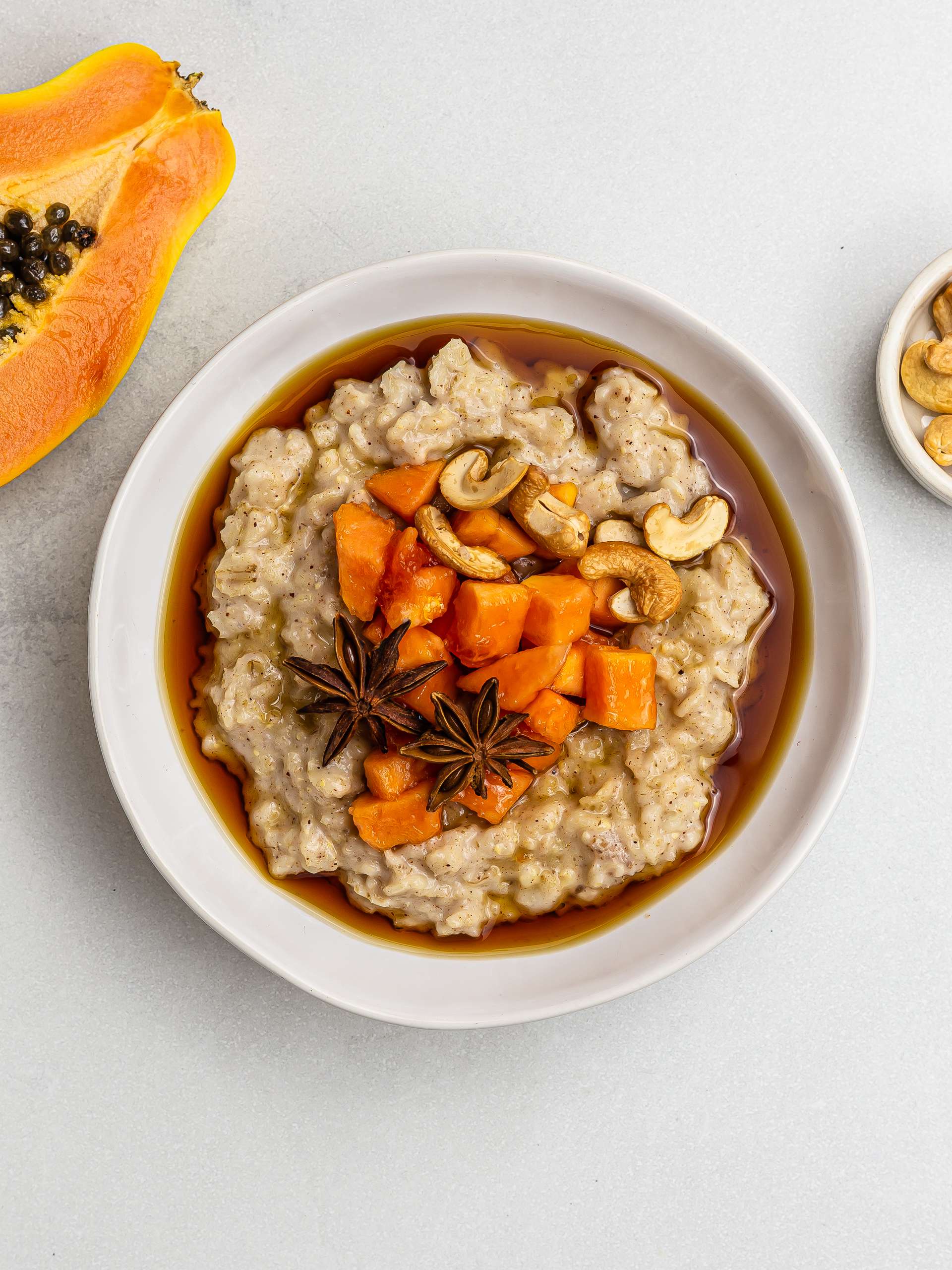 Haitian Oatmeal with Papaya | Foodaciously