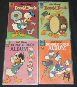 VINTAGE DELL GOLD SILVER DONALD DUCK DISNEY DUCK ALBUM COMIC LOT 12pc 3.0-5.0 