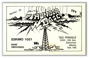 Postcard QSL Radio Card From Edmonton Alberta Canada XM2245953