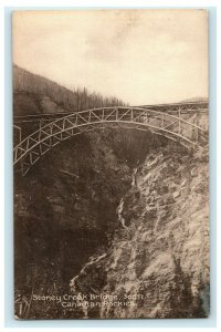 1911 Stoney Creek Bridge Canadian Rockies Canada Posted Antique Postcard