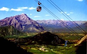 Canada - Alberta, Banff. Sulphur Mountain  (Aerial Lift)