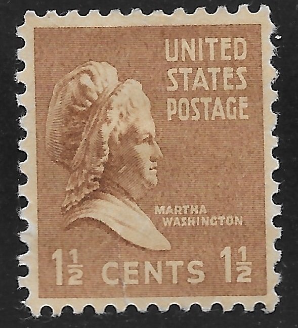 US #805 1 1/2c Martha Washington ~ MH | United States, General Issue ...