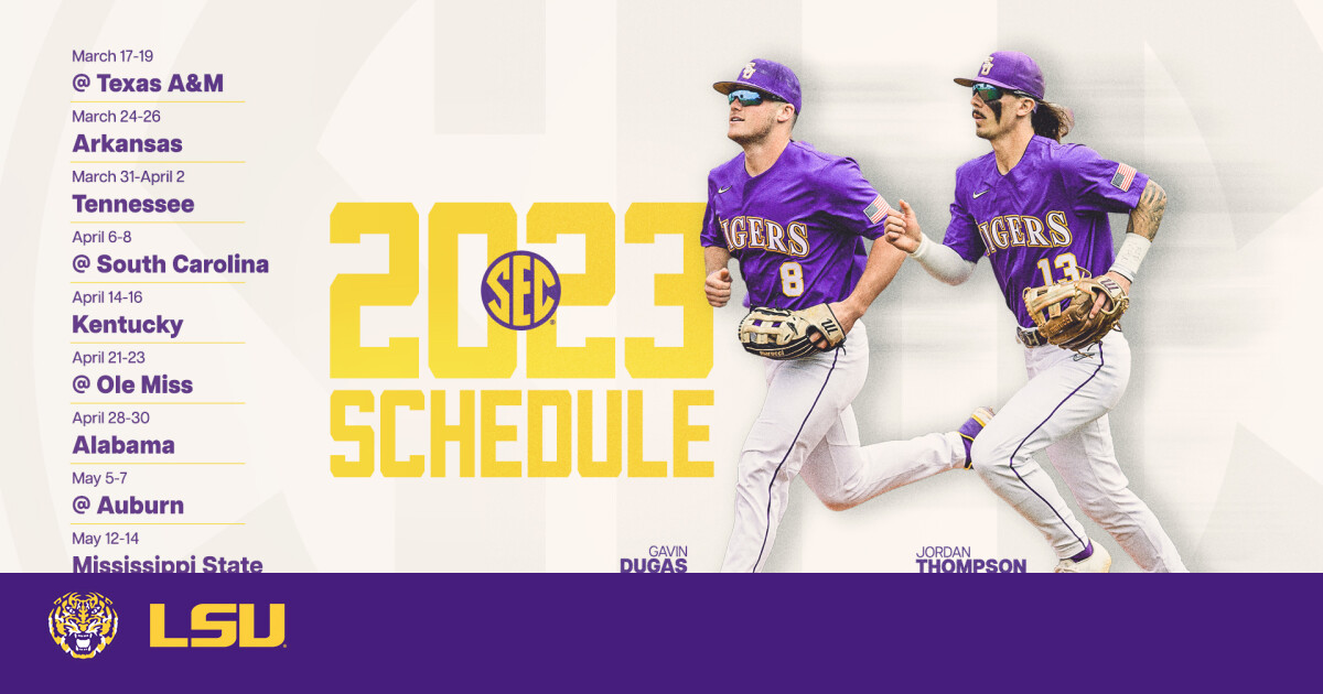 SEC Announces Revised 2023 Conference Baseball Schedule LSU