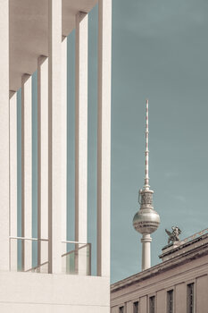 Kunstfoto BERLIN Television Tower & Museum Island | urban vintage style