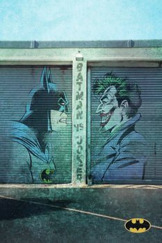 Art Print Batman vs. Joker - Grafitti