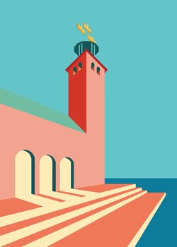 Illustration Stockholm City Hall