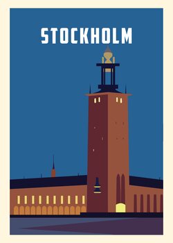 Illustration Stockholm City Hall Sweden