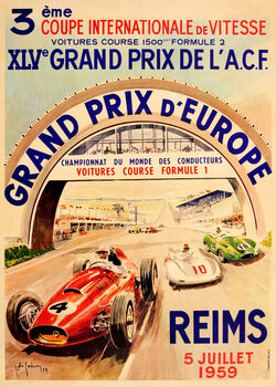 Vintage Car Racing Posters