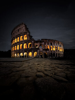 Kunstfoto Koloseum Rím Italy