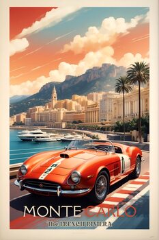 Monaco Motorsport Majesty: Vintage Racing Posters Collection