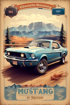 Vintage Classic Car Posters