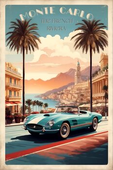 Monaco Motorsport Majesty: Vintage Racing Posters Collection