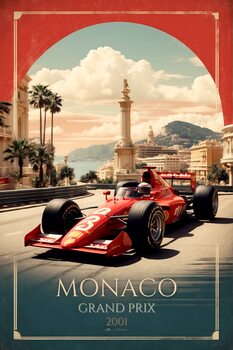 Monaco Motorsport Majesty: Vintage Racing Posters Collection