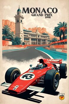 Monaco Motorsport Majesty: Vintage Racing Posters Collection