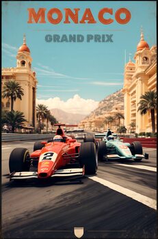 Monaco Motorsport Majesty: Vintage Racing Posters Collection