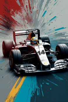 Abstract Inspired Monaco Grand Prix Posters