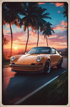 Timeless Porsche 911 GT Turbo: Vintage-Inspired Illustration Collection