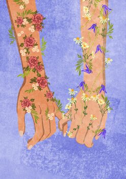 Illustration Holding hands