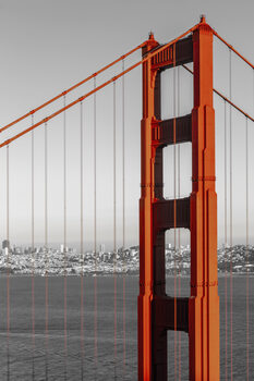 Fotografie SAN FRANCISCO Golden Gate Bridge | colorkey