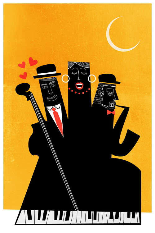 Illustration Casablanca Jazz YELLOW