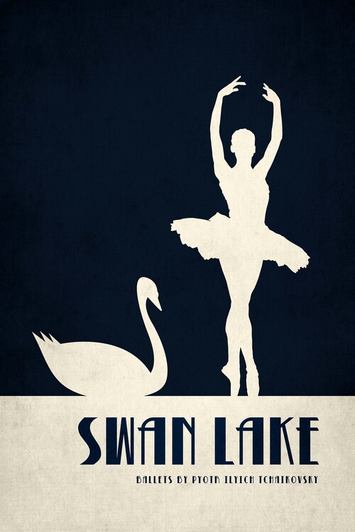 Quadro su tela Swan Lake