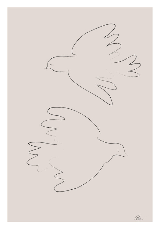 Illustrazione Two Doves