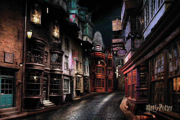 Bild auf Leinwand Harry Potter - Winkelgasse