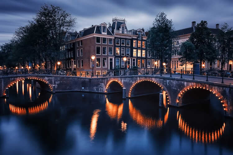 Kunstfoto Amsterdam By Night