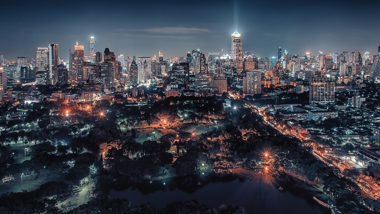 Kunstfoto Bangkok By Night