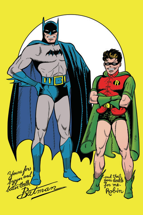 Εκτύπωση καμβά Batman and Robin - Comics