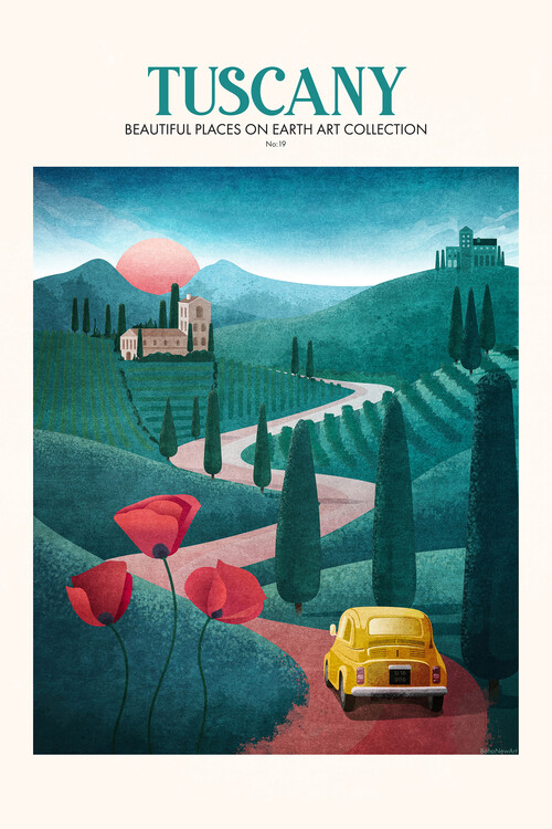 Illustration Emel Tunaboylu - Travel Tuscany