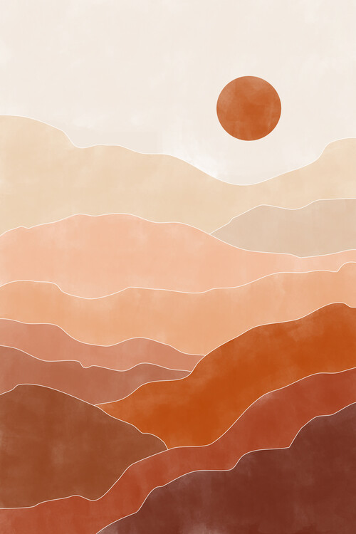 Ілюстрація Abstract Terracotta Landscape