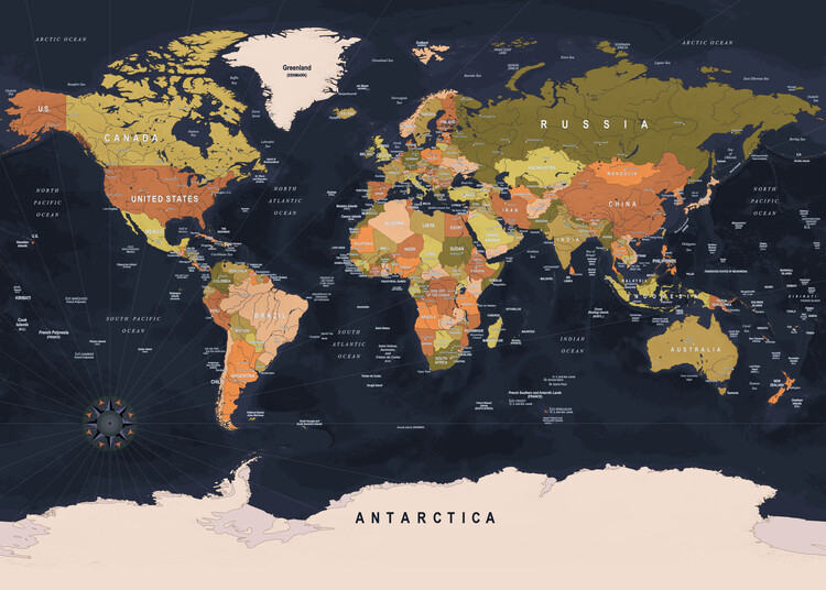 Mappa Political world map