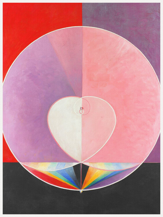 Художній друк The Dove No.2 (Rainbow Abstract Heart) - Hilma af Klint