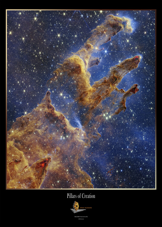 Fotografie Pillars of creation - James Webb Space Telescope