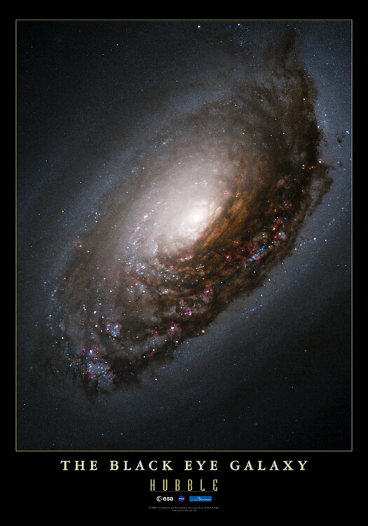 Fotografi Black Eye Galaxy - Hubble