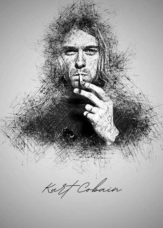 Illustration K. Cobain Sketch