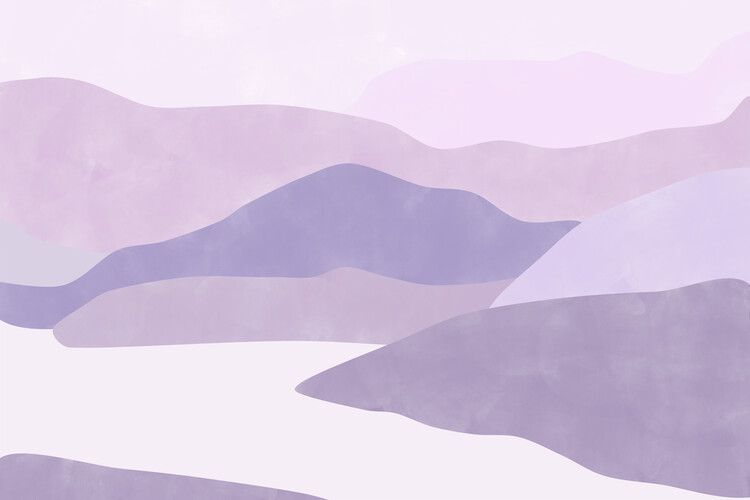 Ilustracja Summer Purple Landscape