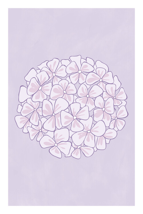 Ilustracja Purple Flower Poster