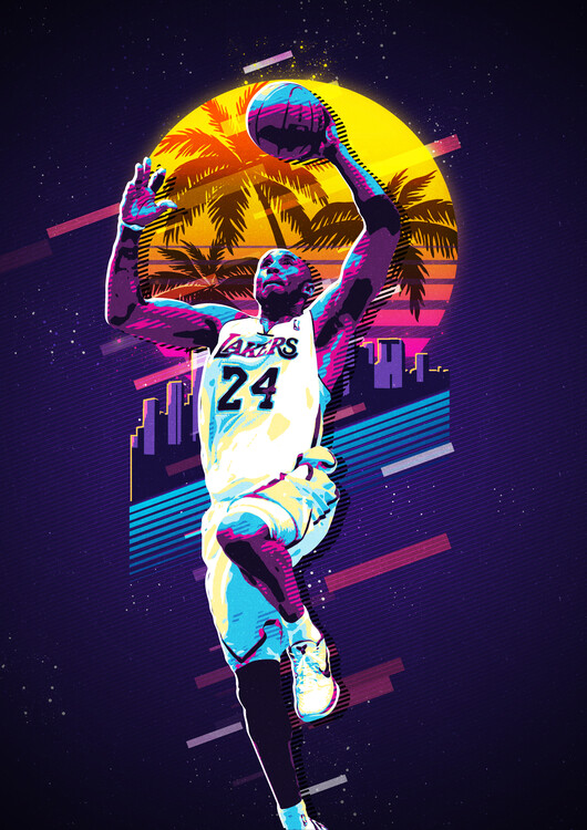 Illustration Kobe Bryant basketball