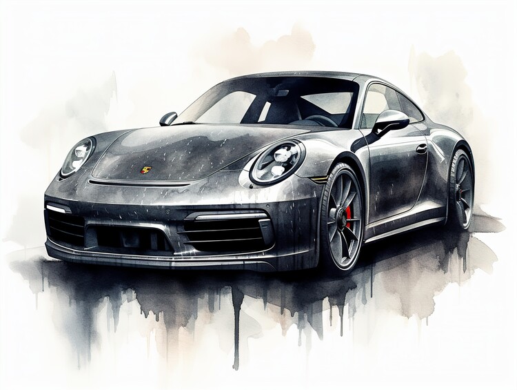 Illustration 911 Carrera Sportcar Car