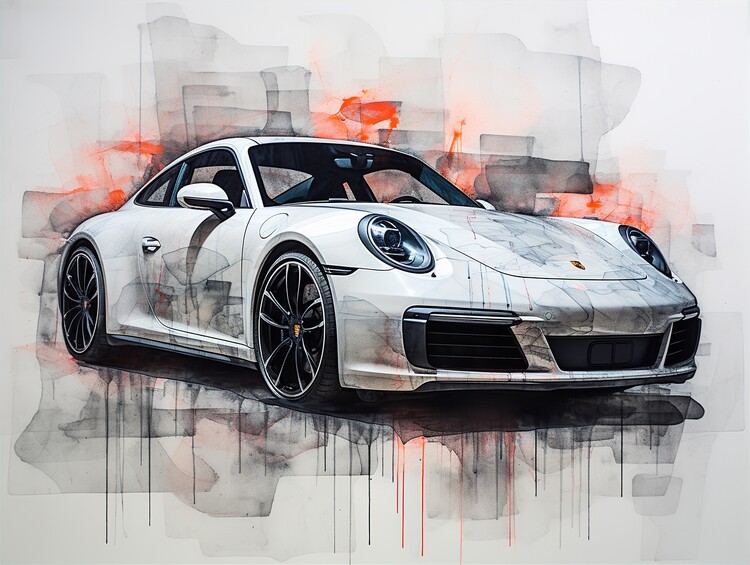 Illustration 911 Carrera Car