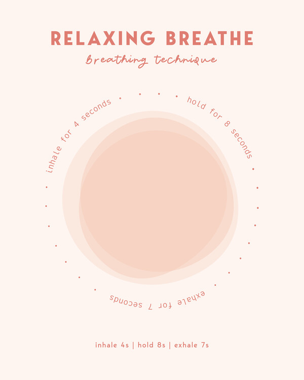 Illustration Relaxing Breathe