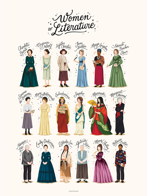 Illustration Women of Literature