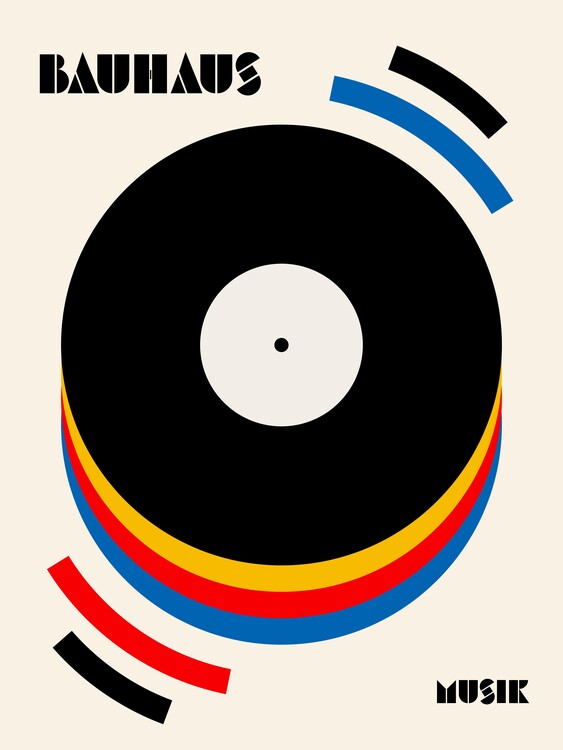 Illustration Bauhaus Musik Retro Illustration