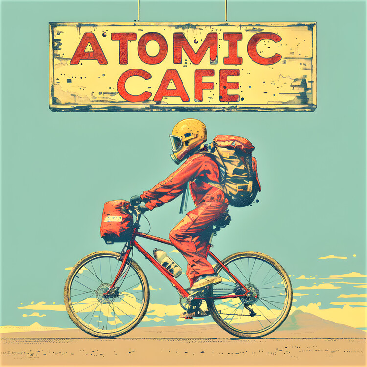 Illustration Atomic Cafe Bike Ride