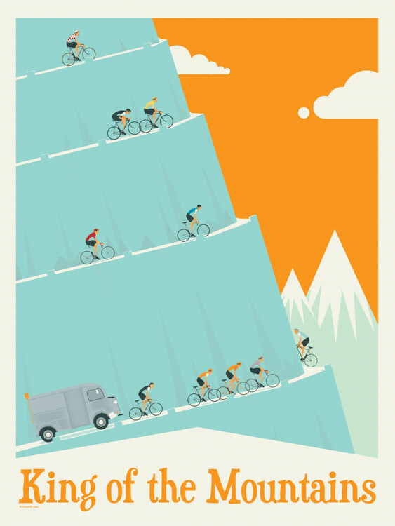 Illustrazione King of the Mountains Tour De France