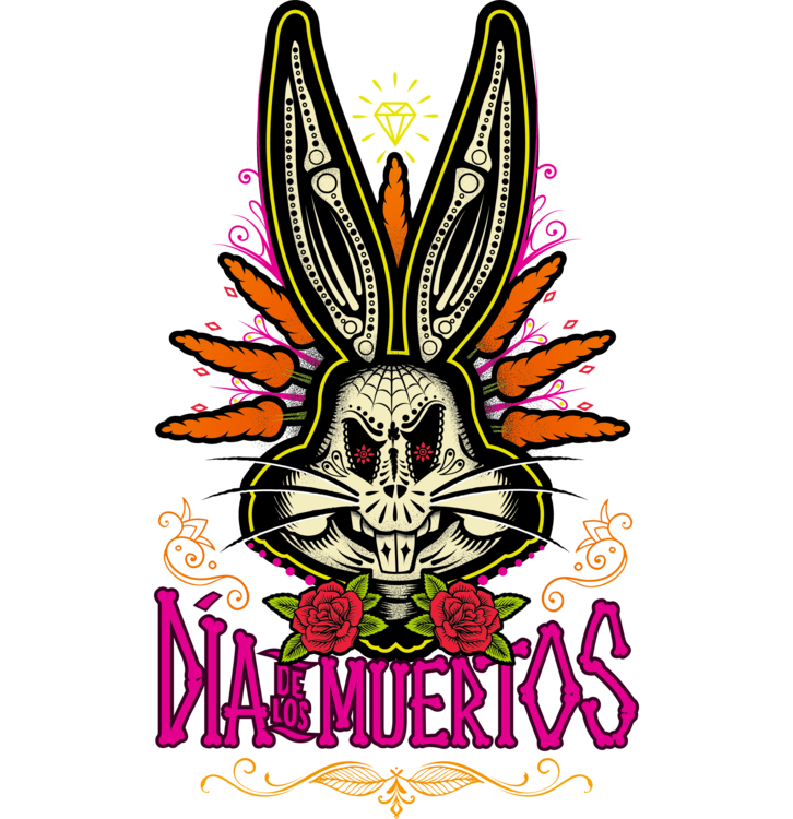 Tričko Looney Tunes - Bugs Bunny - Día De Los Muertos