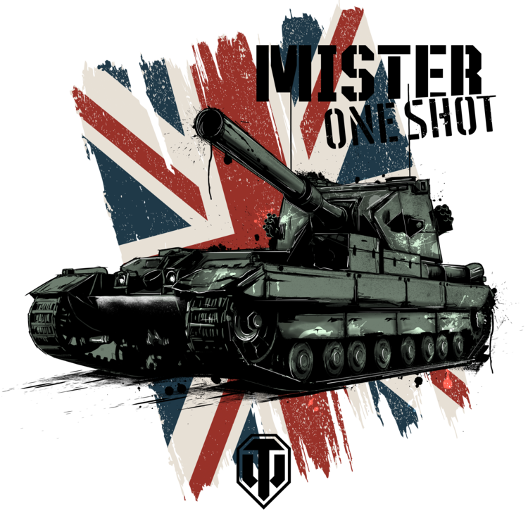 T-shirt World of Tanks - Mister One Shot