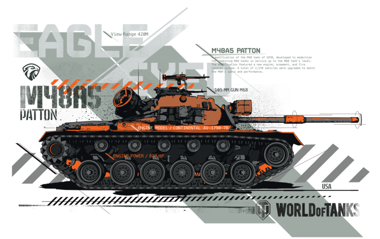 T-shirt World of Tanks - Eagle-Eyed